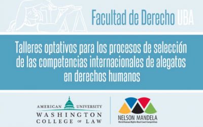 Talleres optativos para los procesos de selección de las competencias internacionales de alegatos en derechos humanos